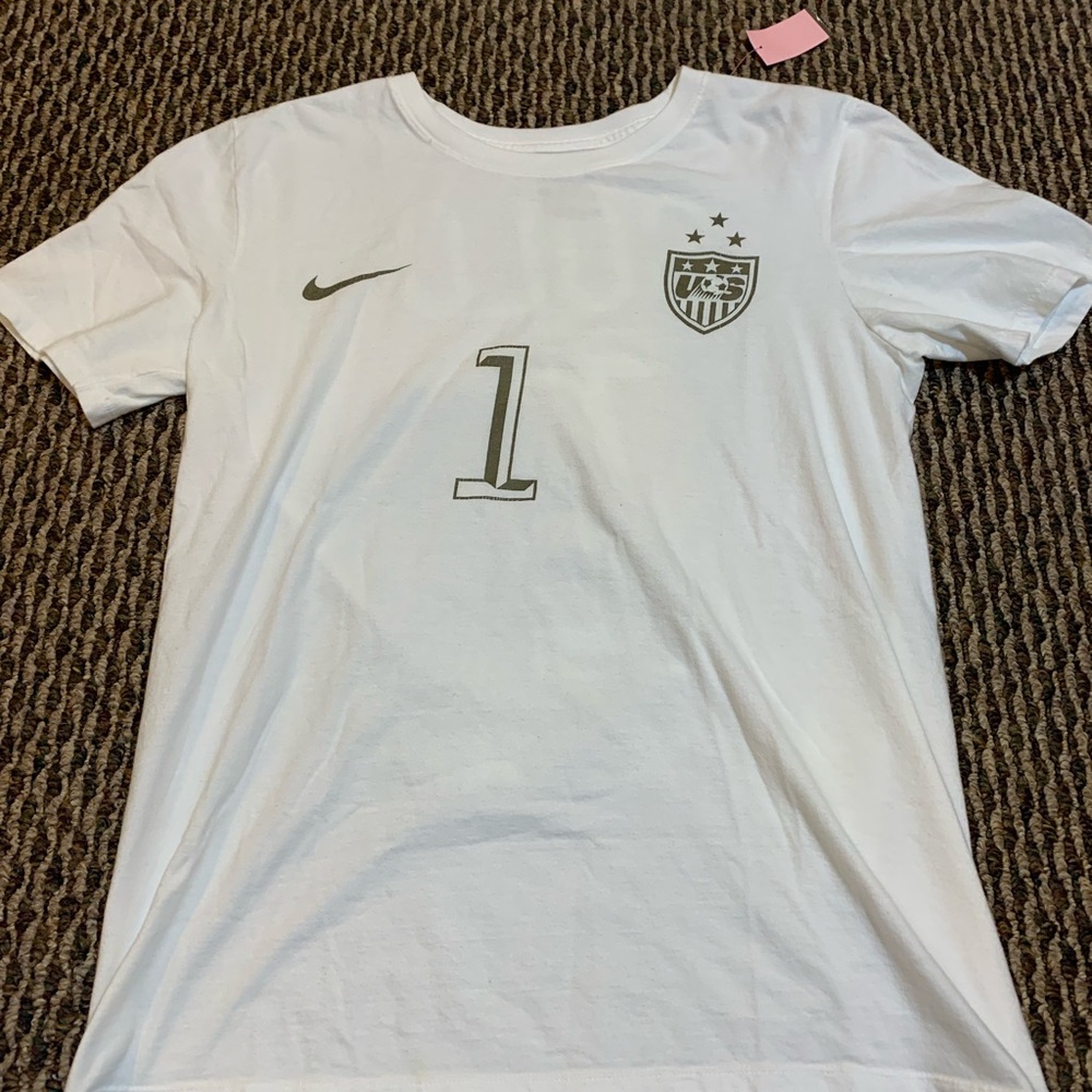 Nike Kids White Soccer Graphic Tee